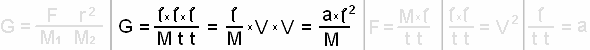 G = l l l / M t t = l V V / M = a l l / M 