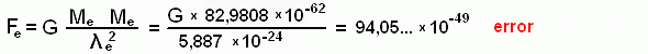 equation F electron error